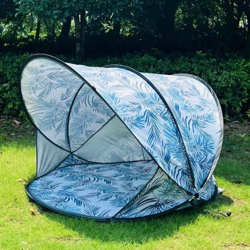 Pliažo piramidės palapinė su saulės skydeliu, vėjo atspari, vieno sluoksnio, išorinis tafta audinys, montavimas būtinas