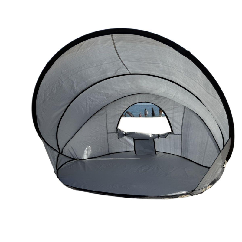 Pliažo piramidės palapinė su saulės skydeliu, vėjo atspari, vieno sluoksnio, išorinis tafta audinys, montavimas būtinas