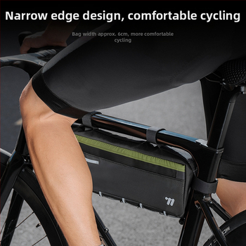 Taška na rámu bicykla – Oxford 900D, vysoká elasticita, objem 2,6 l, model YP0707415, vnútorné podšitie, WEST BIKING/West Rider