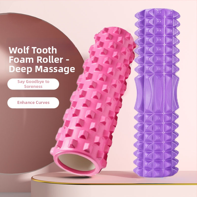 EVA jogas nūja muskuļu atslābināšanai, doba pusmēness dizains, masāžas veltņš