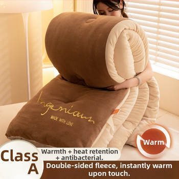 Dvojstranná hrubá sametová prikrývka, 2,5–3 kg, antibakteriálna výplň z vlákien, vhodná pre všetky ročné obdobia, šitá quiltou