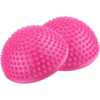 Jógová polovičná durian lopta na masáž chodidiel a tréning rovnováhy tela so stimuláciou akupunktúrnych bodov – PVC, nevyhrieva sa, vhodná pre oblasť pásu, 1-ročná záruka