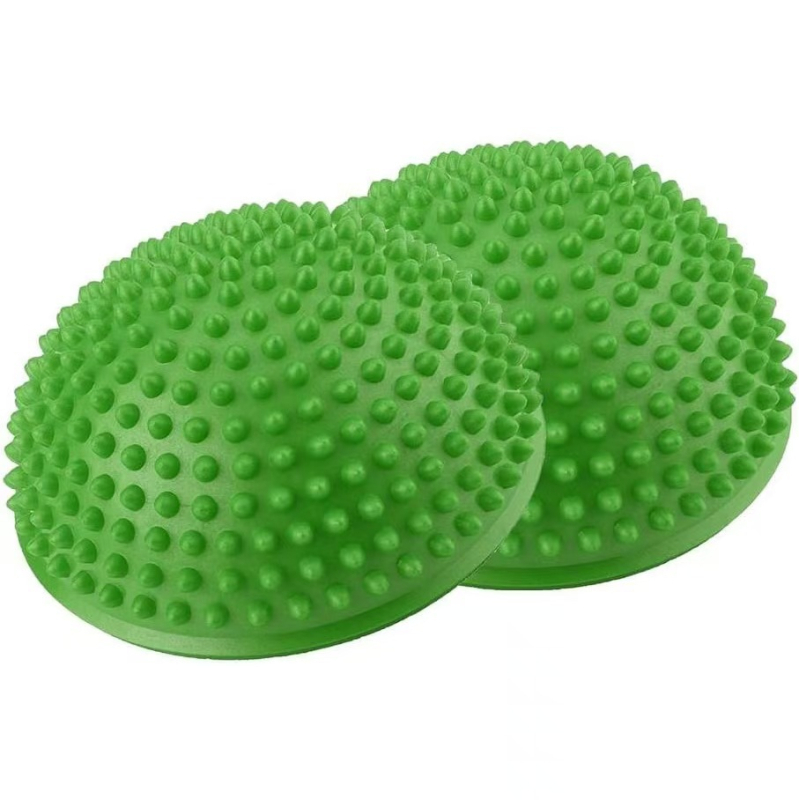 Jógová polovičná durian lopta na masáž chodidiel a tréning rovnováhy tela so stimuláciou akupunktúrnych bodov – PVC, nevyhrieva sa, vhodná pre oblasť pásu, 1-ročná záruka