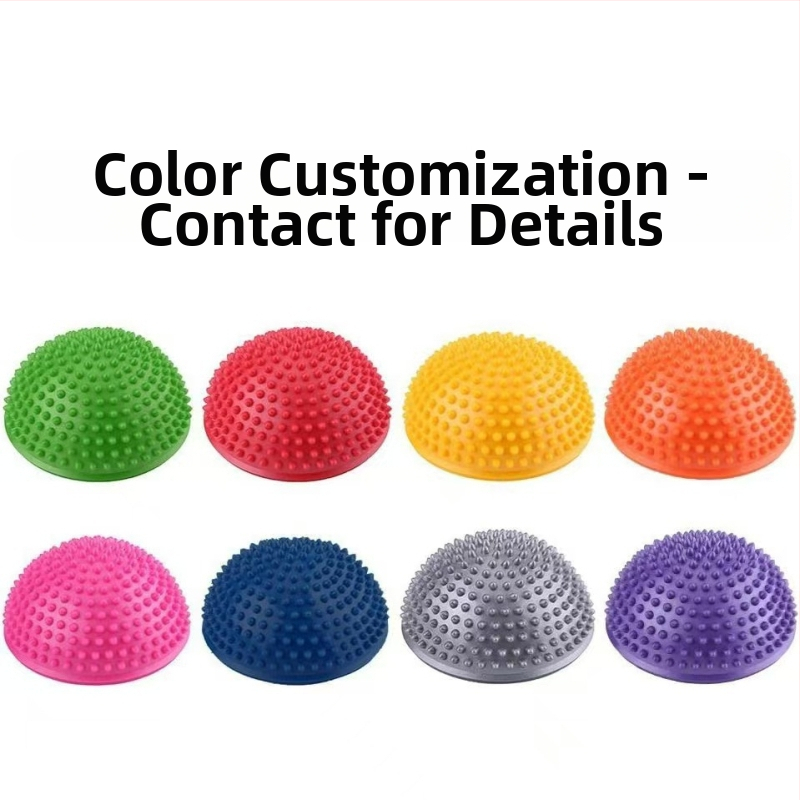 Jógová polovičná durian lopta na masáž chodidiel a tréning rovnováhy tela so stimuláciou akupunktúrnych bodov – PVC, nevyhrieva sa, vhodná pre oblasť pásu, 1-ročná záruka