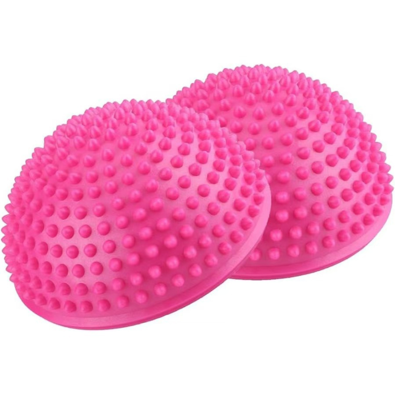 Jógová polovičná durian lopta na masáž chodidiel a tréning rovnováhy tela so stimuláciou akupunktúrnych bodov – PVC, nevyhrieva sa, vhodná pre oblasť pásu, 1-ročná záruka