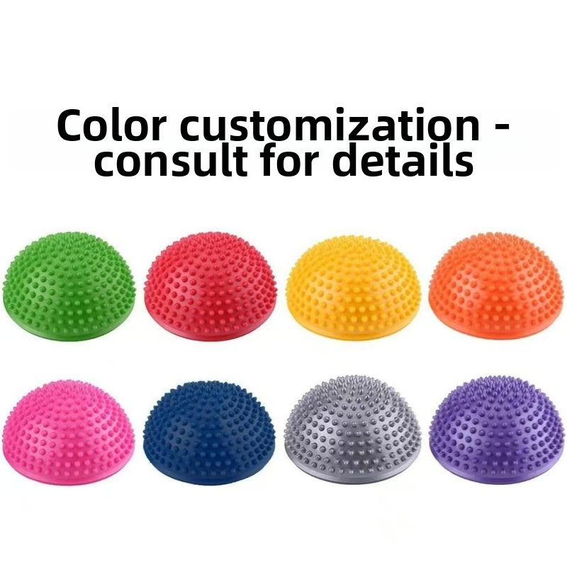 Jógová polovičná durian lopta na masáž chodidiel a tréning rovnováhy tela so stimuláciou akupunktúrnych bodov – PVC, nevyhrieva sa, vhodná pre oblasť pásu, 1-ročná záruka