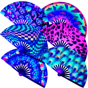 Sklopný bambusový fanúšik, čínskeho štýlu, 13 kostier, na zábavu