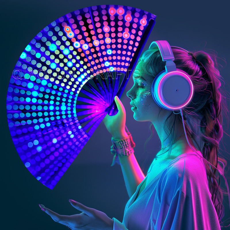 Sklopný bambusový fanúšik, čínskeho štýlu, 13 kostier, na zábavu