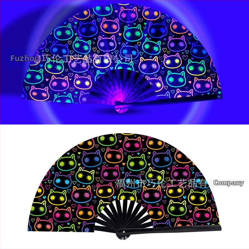 Sklopný bambusový fanúšik, čínskeho štýlu, 13 kostier, na zábavu