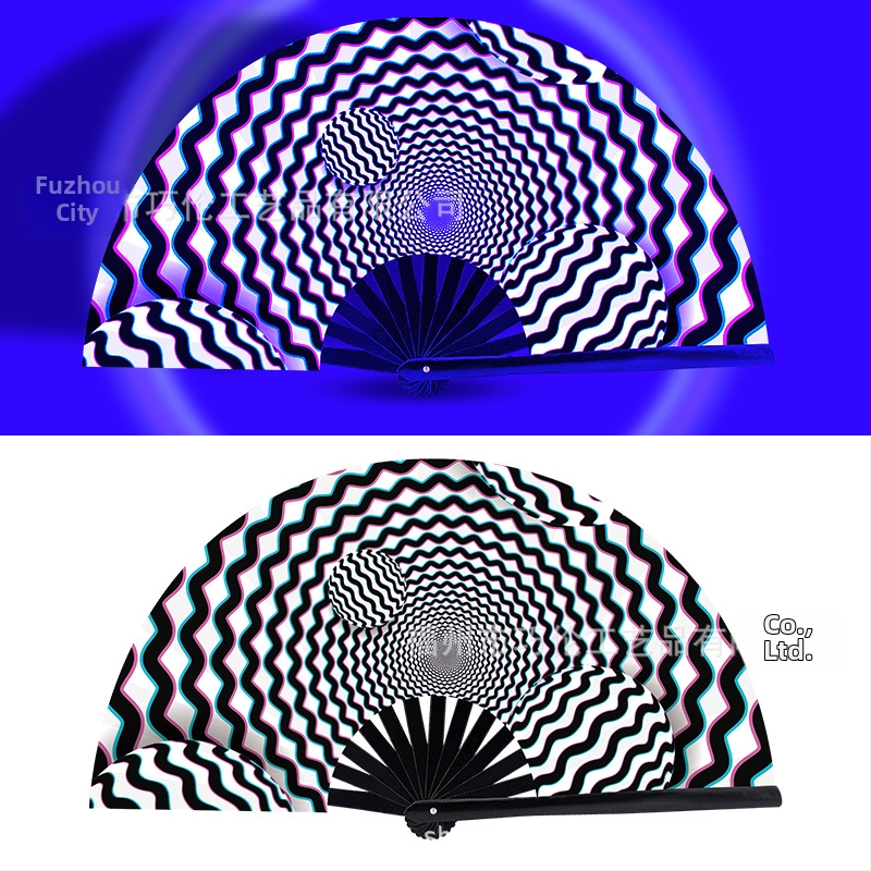 Sklopný bambusový fanúšik, čínskeho štýlu, 13 kostier, na zábavu