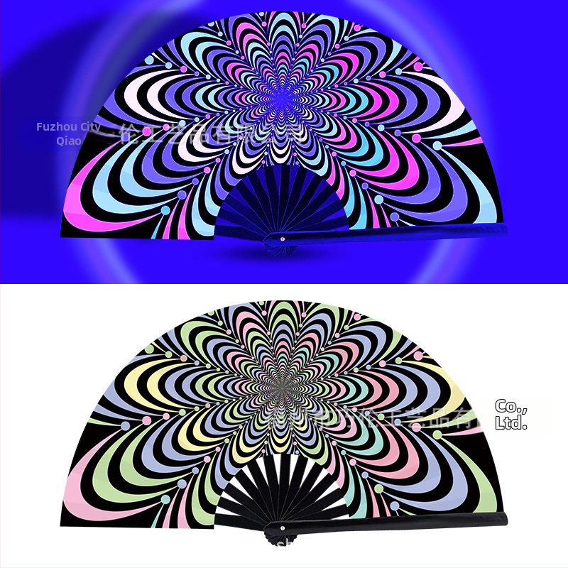 Sklopný bambusový fanúšik, čínskeho štýlu, 13 kostier, na zábavu