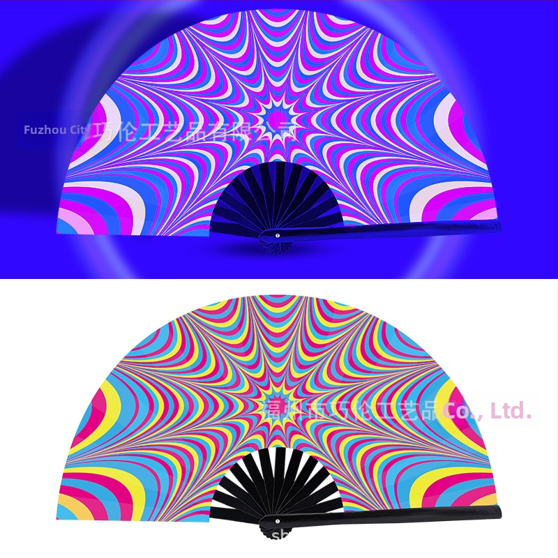 Sklopný bambusový fanúšik, čínskeho štýlu, 13 kostier, na zábavu