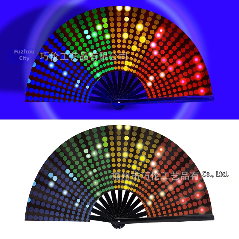 Sklopný bambusový fanúšik, čínskeho štýlu, 13 kostier, na zábavu