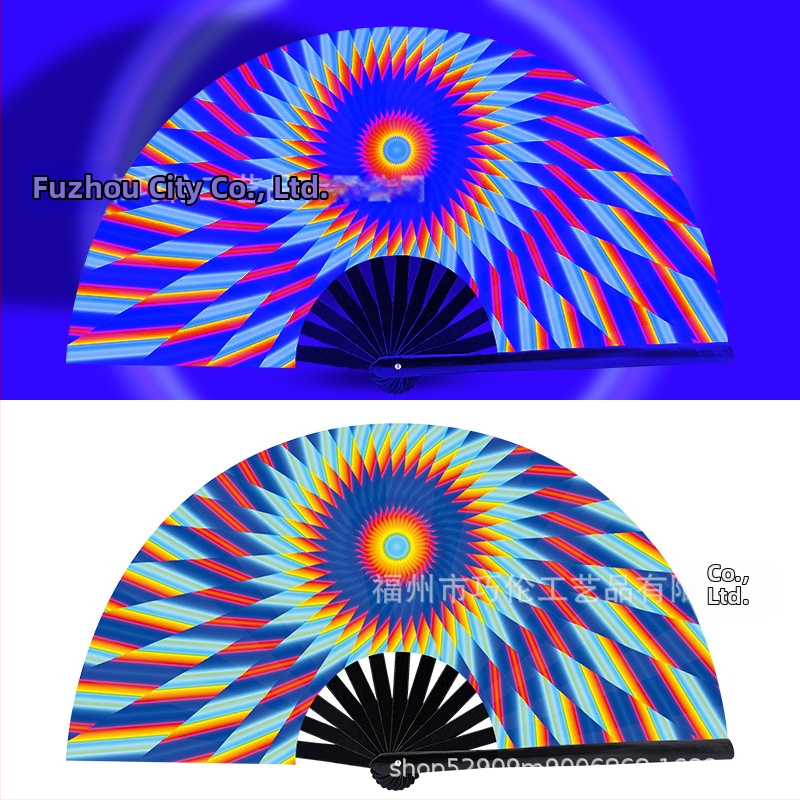 Sklopný bambusový fanúšik, čínskeho štýlu, 13 kostier, na zábavu