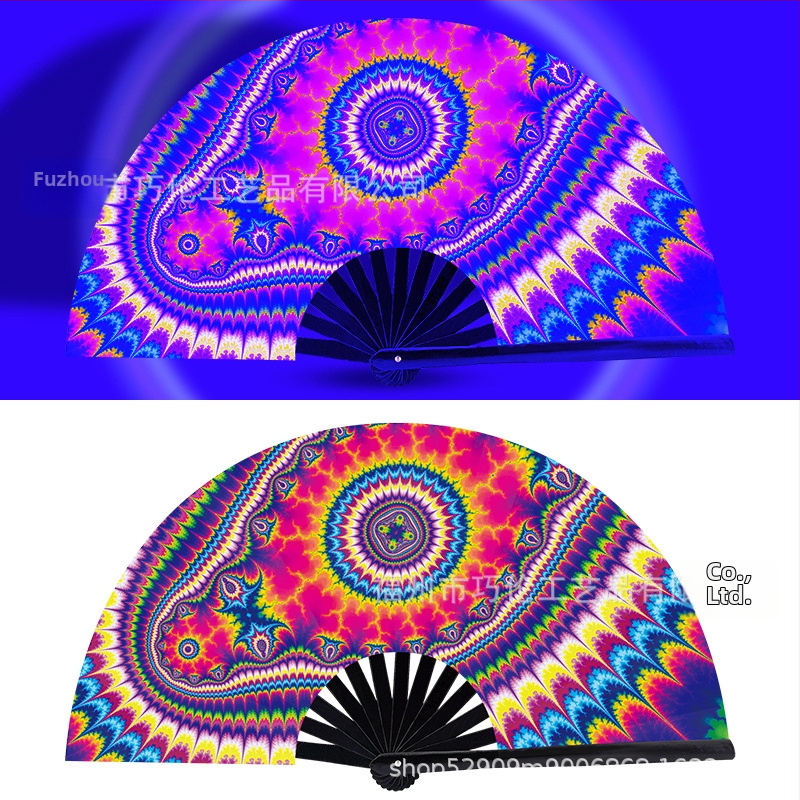 Sklopný bambusový fanúšik, čínskeho štýlu, 13 kostier, na zábavu