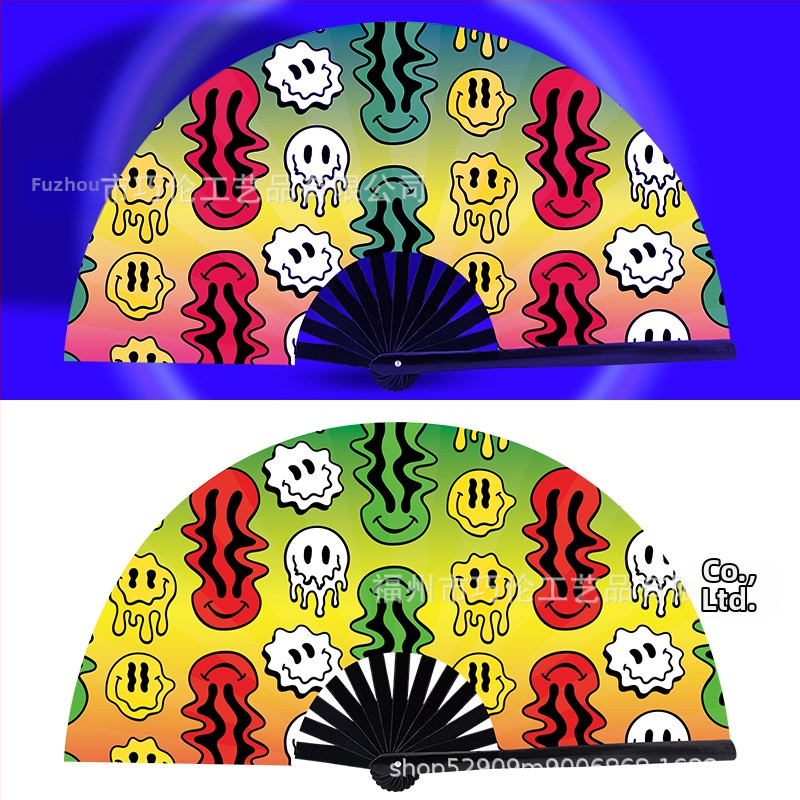 Sklopný bambusový fanúšik, čínskeho štýlu, 13 kostier, na zábavu