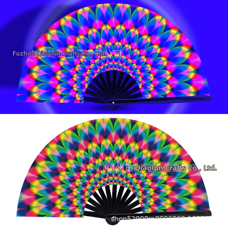 Sklopný bambusový fanúšik, čínskeho štýlu, 13 kostier, na zábavu