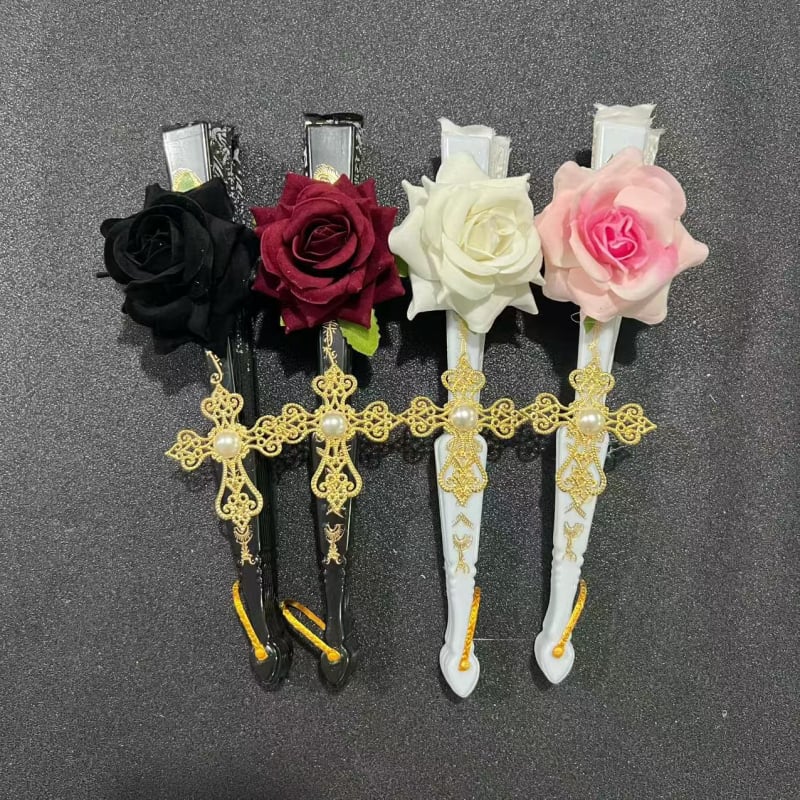 Διπλούμενος ανεμιστήρας με δαντελένο σχέδιο Λολίτα, ρετρό παλάτι στυλ, πλαστικός σκελετός | Κωδικός προϊόντος F8756jsjj95stm