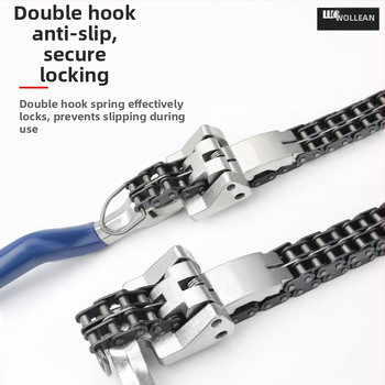 Reťazový kľúč a olejový filter kľúč – nástroj na demontáž filtra – uhlíková oceľ, Značka Other, Hmotnosť Other