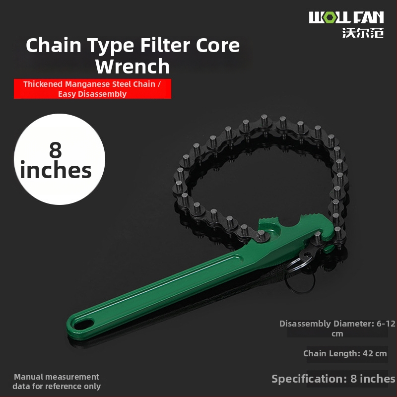 Reťazový kľúč a olejový filter kľúč – nástroj na demontáž filtra – uhlíková oceľ, Značka Other, Hmotnosť Other