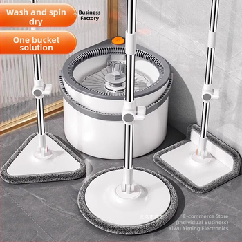 Rotacinis mopas su kibiru, be kontakto valymas didelėms plotmėms (Prekės ženklas: Yi tiao e-commerce firm; Produkto kodas: Ltao1027438238; Importuotas: Ne)