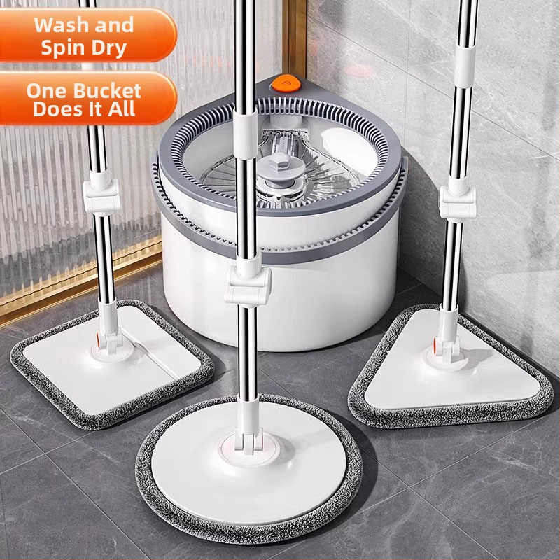 Rotācijas mop ar spaini, tīrīšana bez kontakti lielām platām (Zīmols: Yi tiao e-commerce firm; Preces kods: Ltao1027438238; Importēts: Nē)