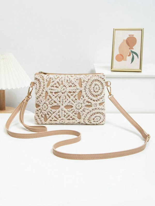 PU anyagú crossbody táska, boríték-stílus, cipzáras zárás, belső telefontartó zseb, egy pánttal, mindennapi használatra