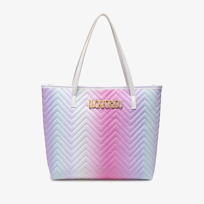 Táska Tote városi stílusban – PU anyag, poliészter bélés, zipzár, vízszintes négyzet alak, laptop zseb