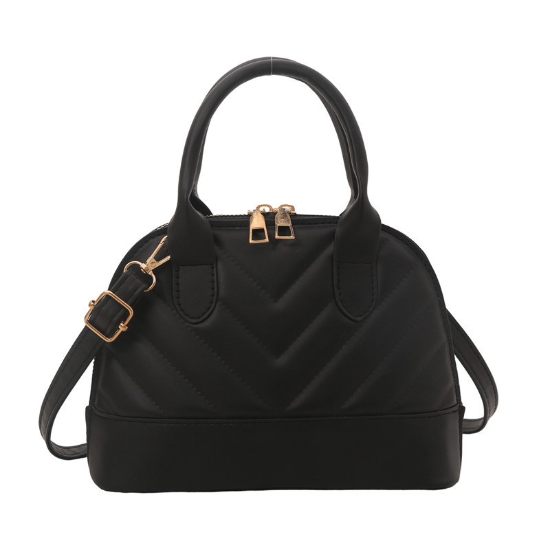 Geantă de tip cochilie, în stil stradal, din PU, închidere cu fermoar, fără căptușeală, pentru uz zilnic — Jinhe Tang Chao JS9950, Vara 2025