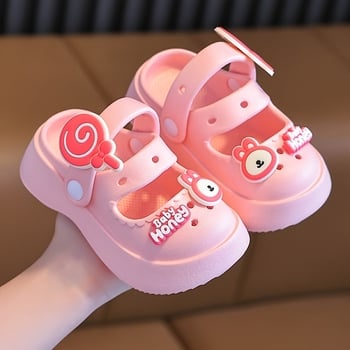 Női mules flip-flopok Cartoon nyuszi mintával - légáteresztő, csúszásmentes, puha EVA platformtalp (>11 cm)