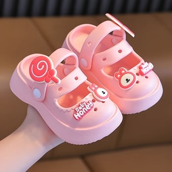 Női mules flip-flopok Cartoon nyuszi mintával - légáteresztő, csúszásmentes, puha EVA platformtalp (>11 cm)