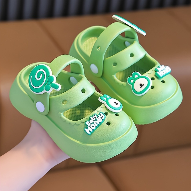 Női mules flip-flopok Cartoon nyuszi mintával - légáteresztő, csúszásmentes, puha EVA platformtalp (>11 cm)