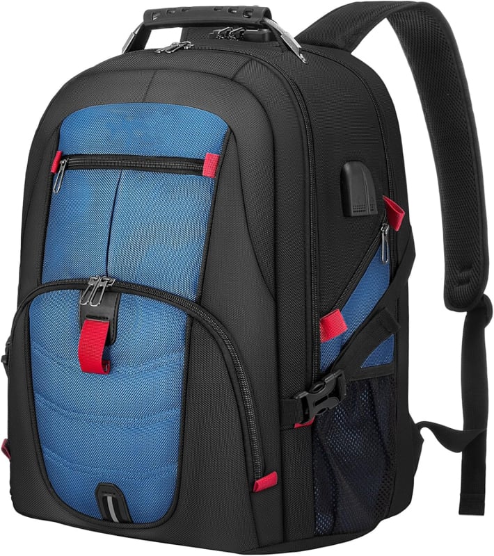 Unisex batoh na notebook pre obchodné cestovanie, objem 36-55 L, Oxford textílie, nylonová podšívka, popruhy s vzduchovým vankúšom, dizajn znižujúci zaťaženie