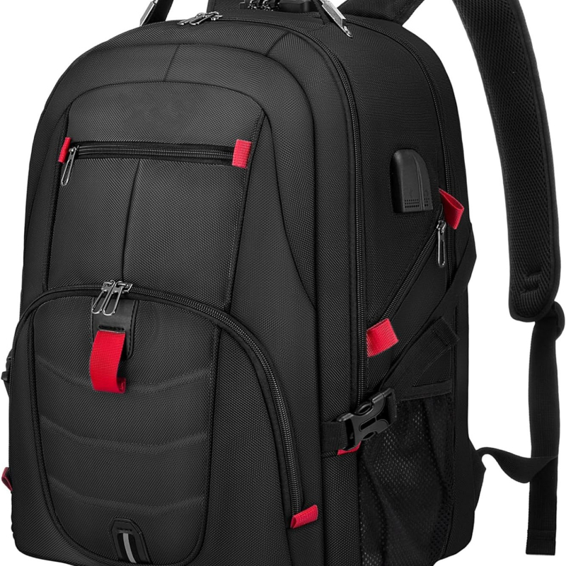 Unisex batoh na notebook pre obchodné cestovanie, objem 36-55 L, Oxford textílie, nylonová podšívka, popruhy s vzduchovým vankúšom, dizajn znižujúci zaťaženie