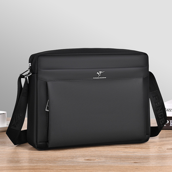 Férfi válltáska üzleti utazásokhoz, nagy kapacitású, Oxford anyag, poliészter bélés, vízálló