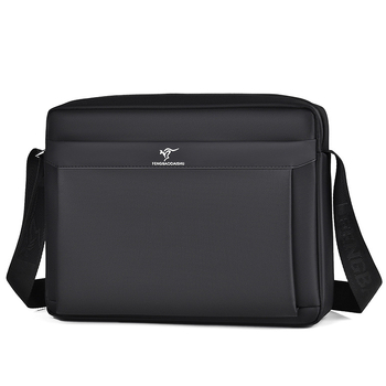 Férfi válltáska üzleti utazásokhoz, nagy kapacitású, Oxford anyag, poliészter bélés, vízálló