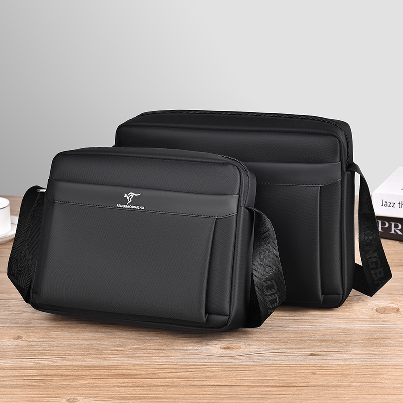 Férfi válltáska üzleti utazásokhoz, nagy kapacitású, Oxford anyag, poliészter bélés, vízálló