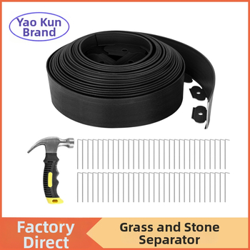 L-tvarovaný gumový krajinársky deliaci plot, trojčlenná sada pre trávnik a záhradu — Značka Yao Kun Biao