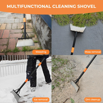 Záhradná motyka na burinu, viacúčelová motyka – Model 13, na odstraňovanie buriny, snehu a škrabanie stien