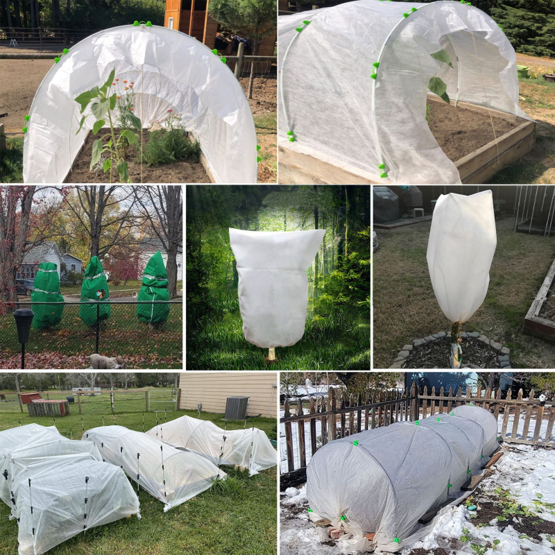 Da Wan Gardening Netkaný kryt proti mrazu pre rastliny – vonkajšia ochrana pre záhradu, krajinné úpravy a poľnohospodársku výsadbu