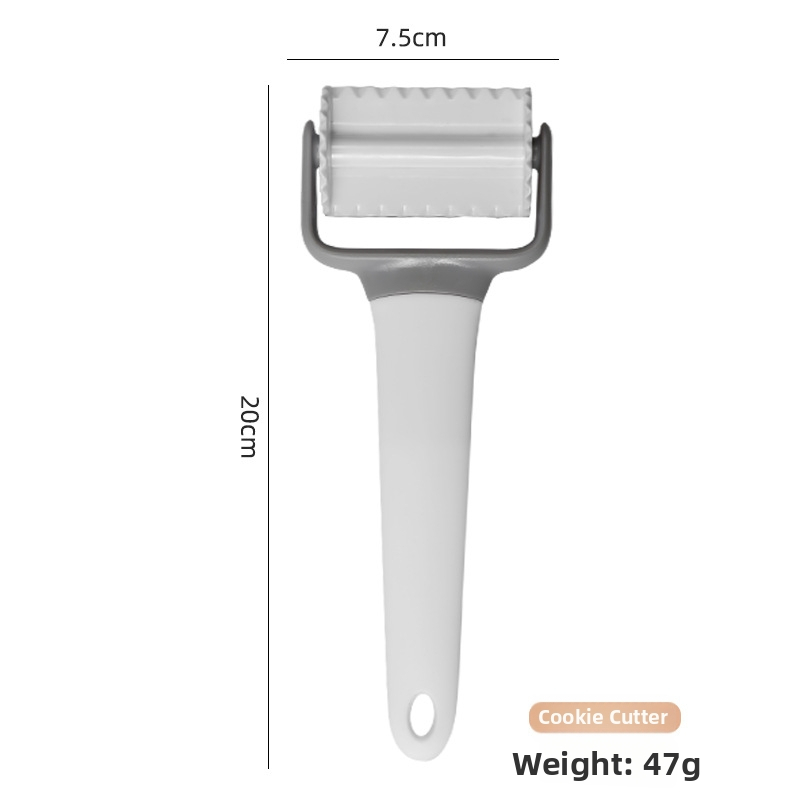 Plastový valček na cesto s dierovacím nástrojom na pizzu, valček na fondant, formička na sušienky, nôž na pizzu s mriežkou