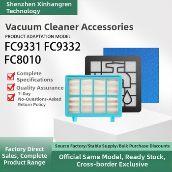 Príslušenstvo k vysávaču Philips FC9331/FC9332/FC8010 – Bavlnený filter a sieťový filter, pre domáce použitie, 51–100 m²