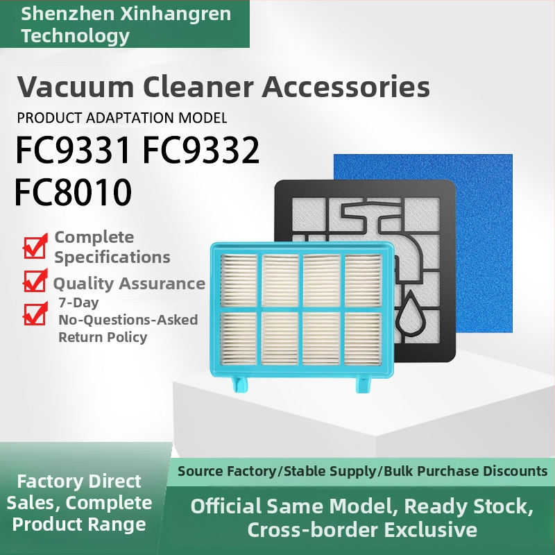 Príslušenstvo k vysávaču Philips FC9331/FC9332/FC8010 – Bavlnený filter a sieťový filter, pre domáce použitie, 51–100 m²