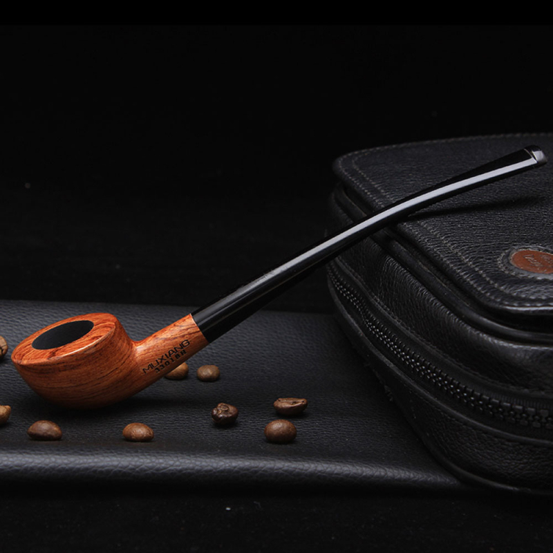 Kriaušės medžio pipa – rankų darbo, ilga rankena, su filtru