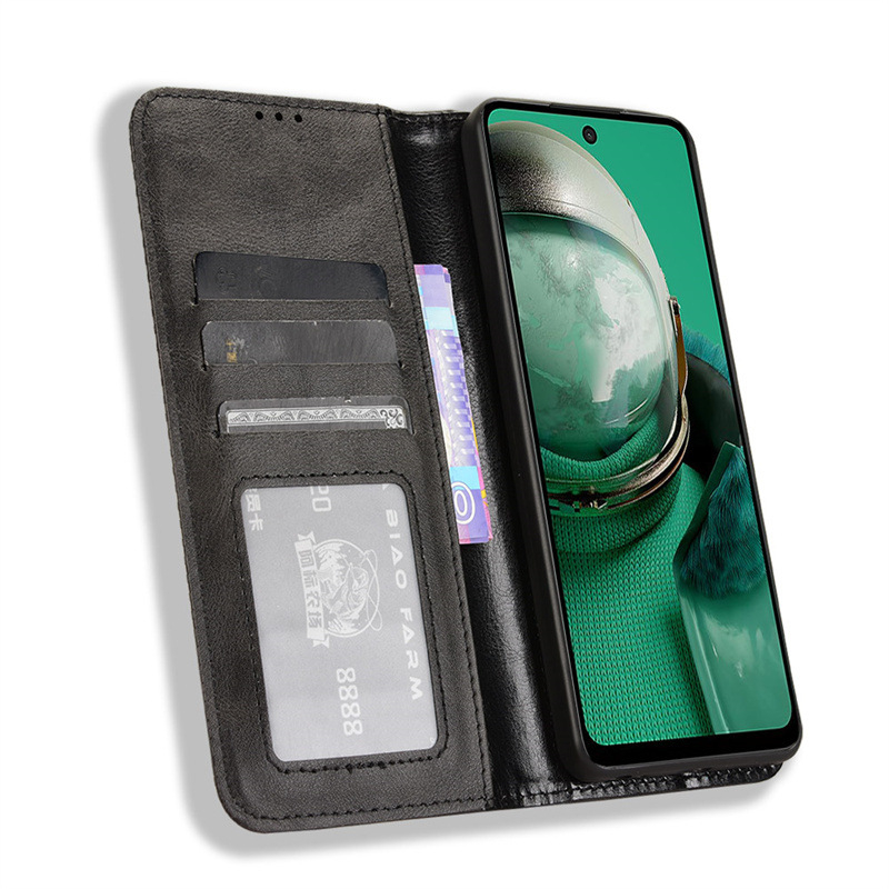 Pouzdro na telefón HMD Pulse Pro – sklopný dizajn, magnetické uzatváranie, priehradka na karty, TPU koža, proti nárazu