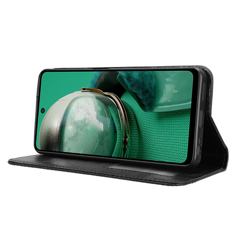 Pouzdro na telefón HMD Pulse Pro – sklopný dizajn, magnetické uzatváranie, priehradka na karty, TPU koža, proti nárazu