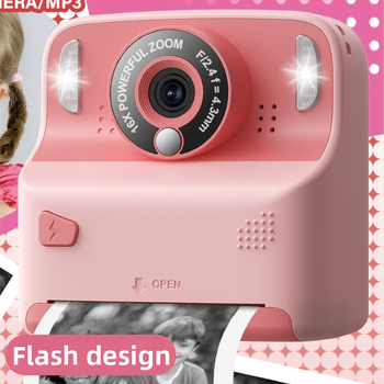 Detská Polaroid kamera X6D-Print, IPS HD displej, 48 MP senzor, TF karta, výdrž batérie 5–7 hodín