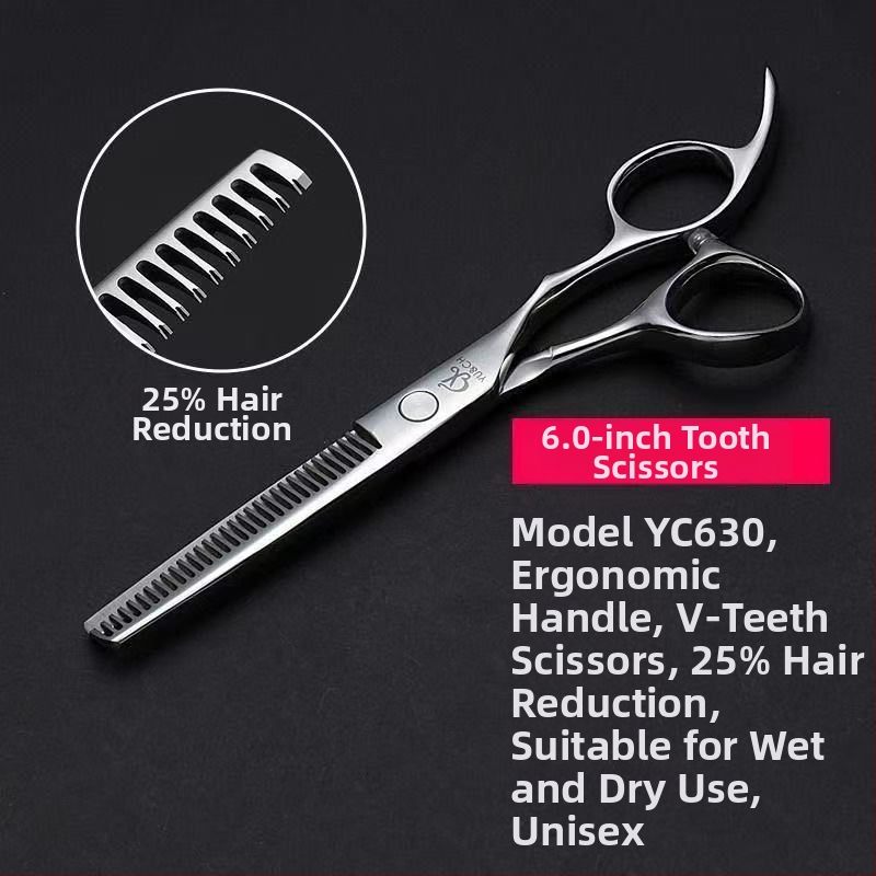 440C profesionálne nožnice na vlasy, čepeľ tvaru listu vrby, texturujúce nožnice