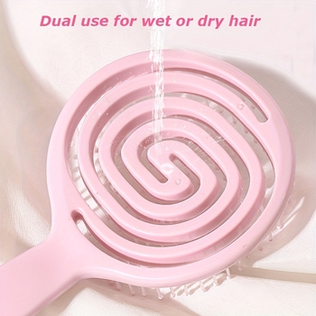 Hrebene na vlasy s dutým dizajnom lízanky (Značka Beautichen; Materiál: Plast)