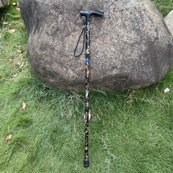 Aliuminio lydinio žygio lazda, sulankstoma teleskopinė, penkių sekcijų, lengva, svoris 250 g